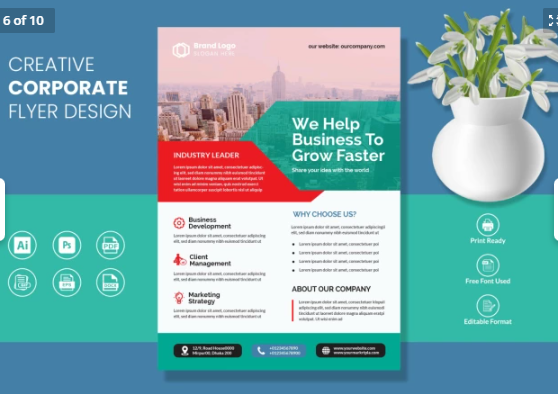 I will design a corporate flyers, business flyers, and real estate flyer